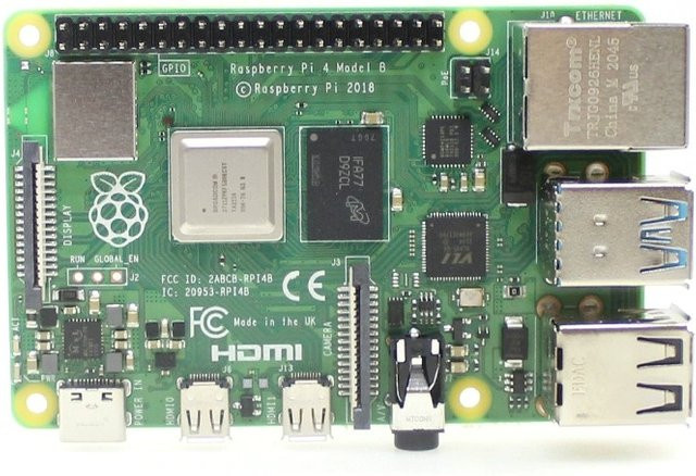 Raspberry Pi 4B Entwicklungsboard 4. Generation mit WiFi in Schwarz und Grün - Bild 1