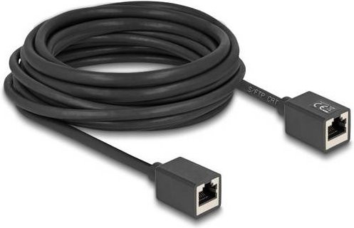 Delock RJ45 Patchkabel Cat6a S/FTP Ethernet LAN Schwarz, Länge: 7,50 m - Bild 1
