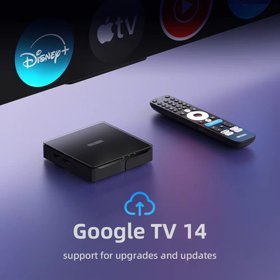 MECOOL Android TV Box MEon1 4K UHD mit 32GB, Netflix und Dolby Vision, Farbe: Schwarz - Bild 2