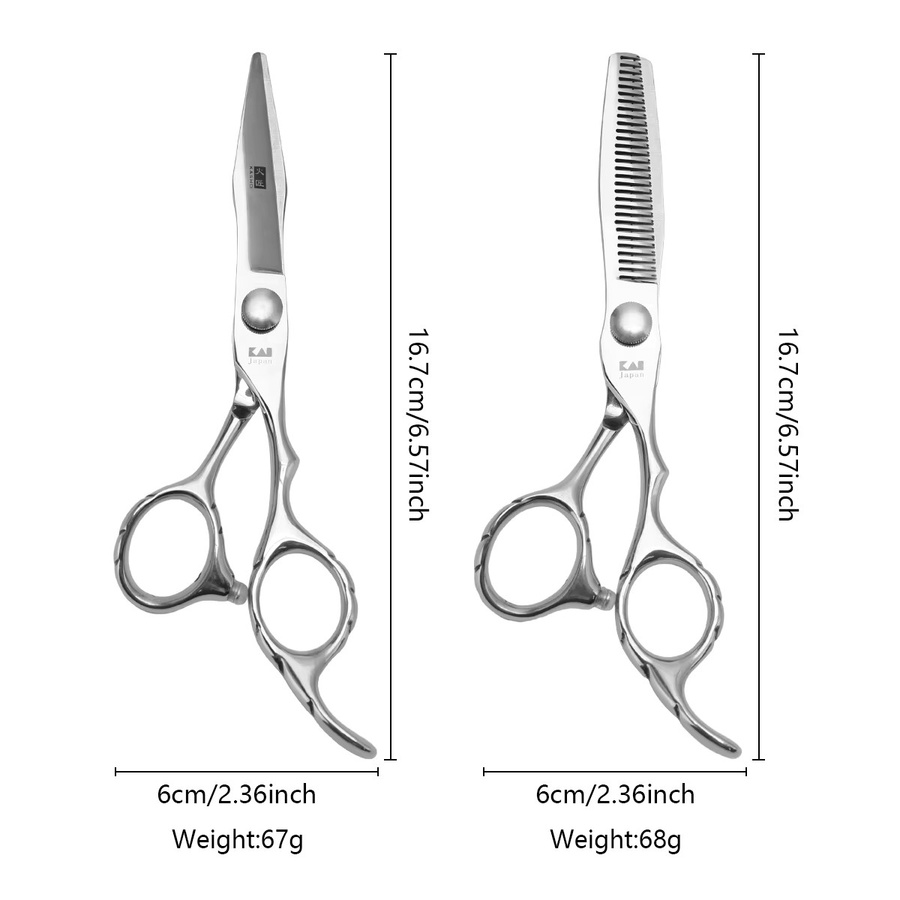 Professionelle Haarschneideschere, 6 Zoll, Edelstahl, Unisex - Bild 3