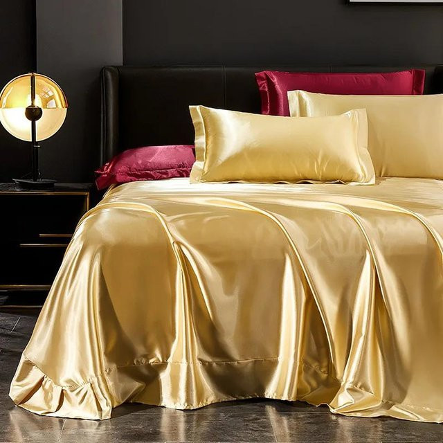 Bin Chi Textiles My Melody Bettwäsche-Set 4-teilig in Gold, B/H: 220 x 240 cm - Bild 1