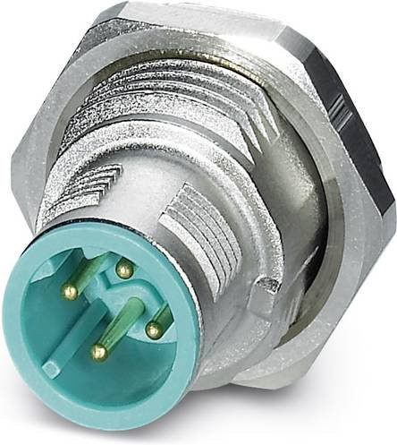 Phoenix Contact 1456514 Sensor-Aktor-Einbausteckverbinder M12 Stecker, 4-polig, blau/silber, 20 Stück - Bild 1
