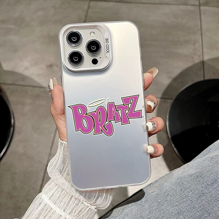 Bratz Handyhülle für iPhone 11 bis 17 Pro Max Air Plus Mini Light in Rosa und Silber - Bild 1