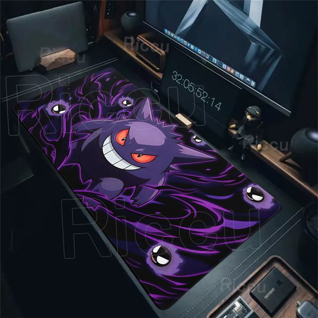 Großes Mauspad G-Gengar Anime Pokemon Schreibtischunterlage für Gaming und Computer - Bild 1
