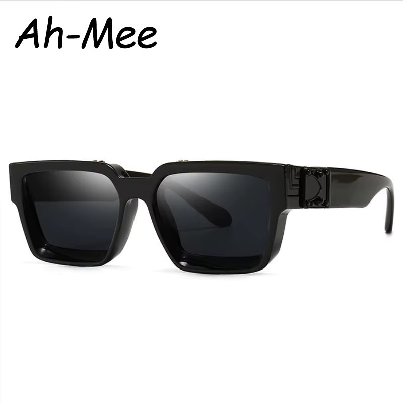 Ah-Mee Sonnenbrille, Square, Vollrand, Kunststoff, Schwarz, Unisex - Bild 2