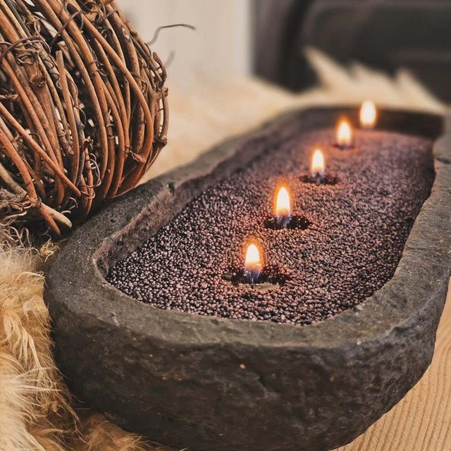 DIY Perlenkerzen-Herstellungsset mit schwarzem Sand-Perlenwachs, 200 g, inklusive 10 Dochten, 2 Zentriergeräten und 40 Aufklebern - Bild 1