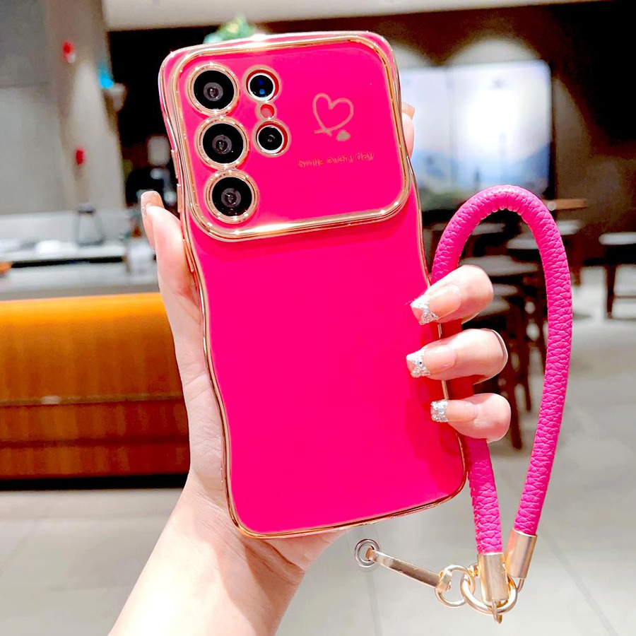 Galvanisierte weiche Schutzhülle mit Lanyard-Riemen für Samsung Galaxy S26 S25 S24 S23 S22 S21 Ultra Plus FE A56 A55 A54 A16 A15 5G - Bild 2