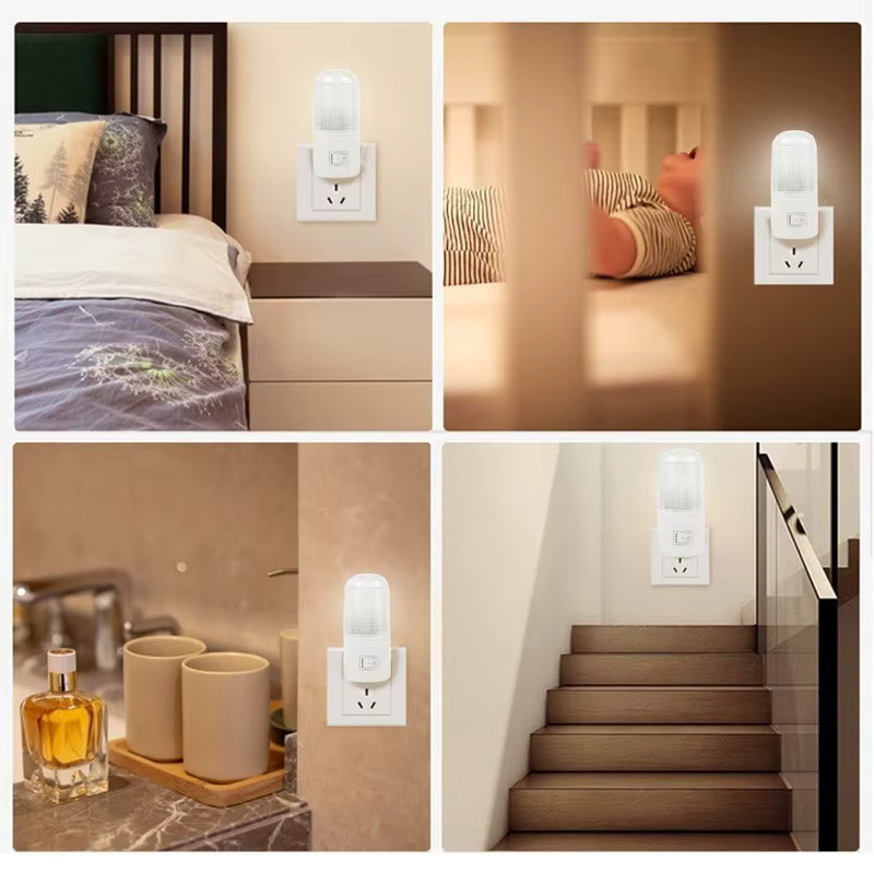 Feimefeiyou LED Nachtlicht in Weiß mit warmweißem Licht für Schlafzimmer, Kinderzimmer und Flur - Bild 4
