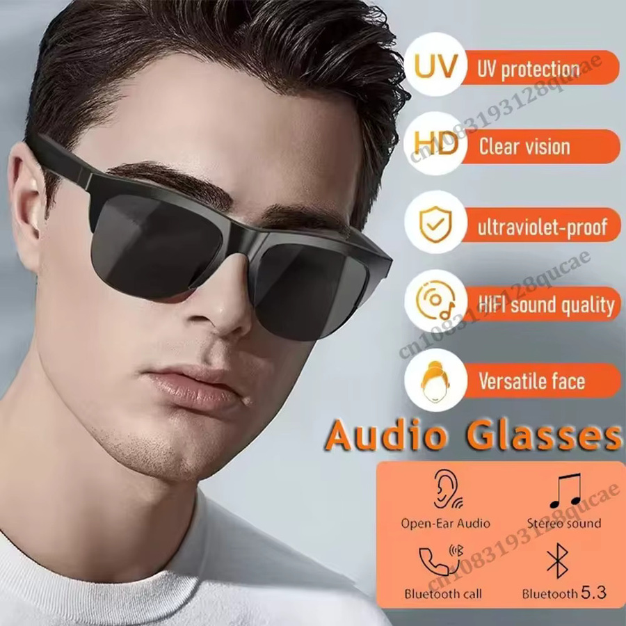 Ola Esporte Smart Glasses Bluetooth V5.3 Sonnenbrille mit HIFI Kopfhörer und Anruffunktion in Schwarz für Sport und Outdoor - Bild 2