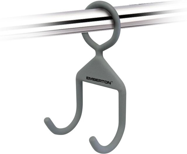 Emberton Universeller Bügelhalter Sandhurst in Dunkelgrau, 10er Pack, L x B x H: 12,6 x 6,5 x 6,2 cm - Bild 1