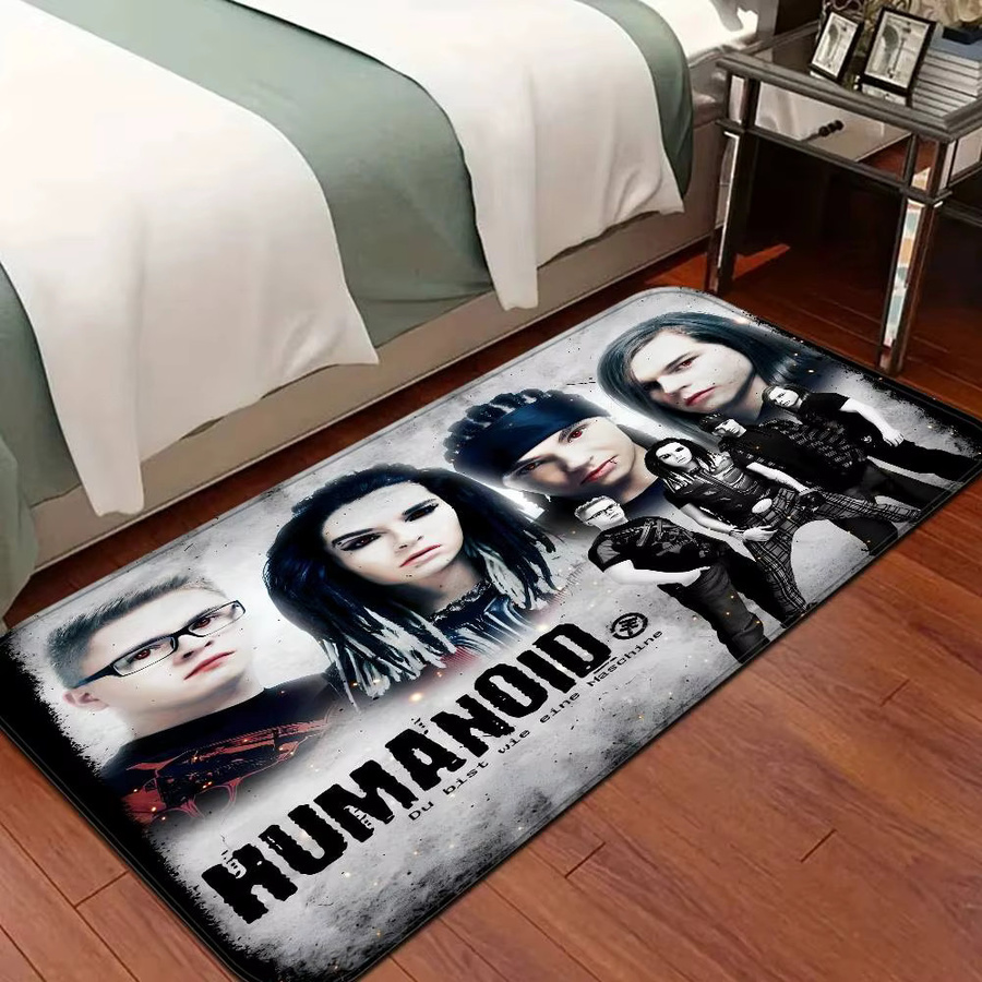 Rutschfeste Badezimmermatte mit Bill Kaulitz Motiv von Tokio Hotel zur Wasserabsorption für Badezimmer oder Schlafzimmer - Bild 4