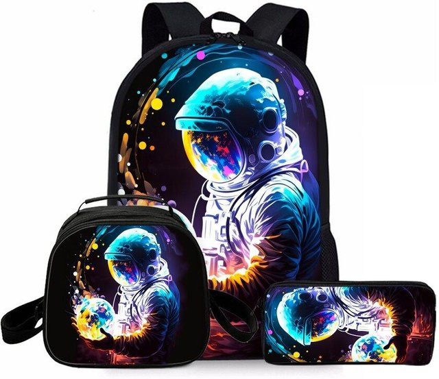 BAOERYE Astronaut Rucksack-Set für Kinder in Multicolour - Bild 1