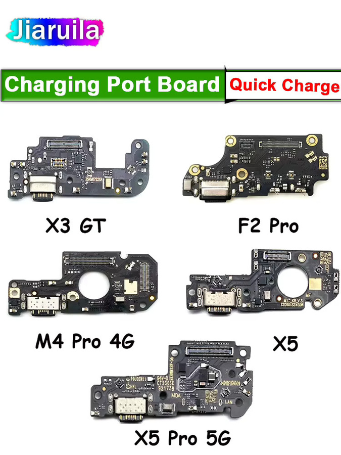 Xiaomi USB-C Ladeboard mit Mikrofon Flexkabel für Poco F2 Pro F3 F4 M3 X2 X3 X4 M4 Pro 5G in Schwarz - Bild 3