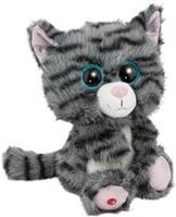 Nici Kuscheltier Katze Nomelia getigert in Schwarz und Grau, Plüschtier 25 cm - Bild 1