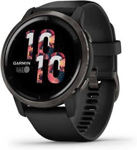 Garmin Venu 2 Smartwatch für Damen und Herren in Schwarz/Schiefergrau mit GPS und Herzfrequenzmessung - Bild 1