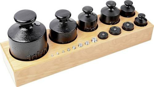 Kern M3 Handels-Gewichtsatz aus Messing im Block, 1g-10kg, Schwarz - Bild 1