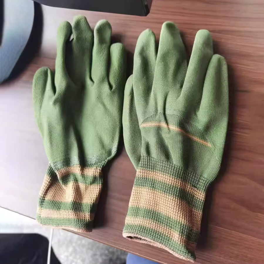 Jaysuing Gartenarbeitshandschuhe aus Nitril in Grün mit Mikroschaum-Beschichtung für die Gartenarbeit - Bild 3