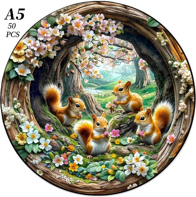 Yiran toy Frühlingskatze, Puzzle, ab 7 Jahren - Bild 1