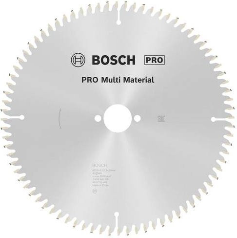 Bosch PRO Multi Material Kreissägeblatt mit 80 Zähnen, Durchmesser: 250 mm, Farbe: Silber - Bild 1