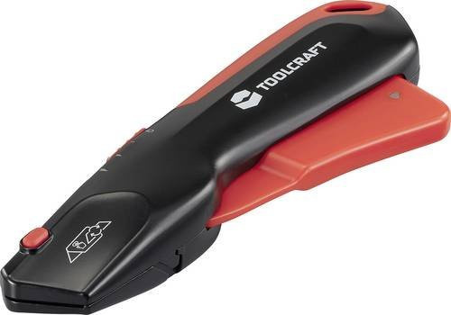 TOOLCRAFT Sicherheitsmesser TO-1014479 Schwarz mit 18mm Snap-Off Klinge und Retractable Funktion - Bild 1