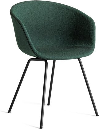 HAY About A Chair AAC 27 Polstersessel in Grün mit Stoffbezug und Edelstahlgestell - Bild 1