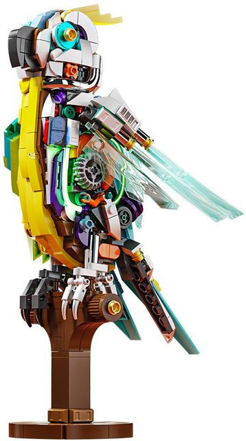 Linyi toy Papagei Bausatz bunter Vogel aus Kunststoff - Bild 1