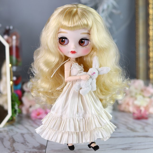 DBS Blyth Puppen Kleid, Abendkleid, Weiß, Zubehör - Bild 1