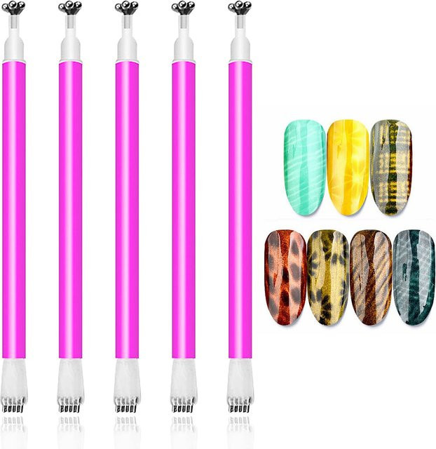 LULAA Magnetischer Nagellack-Stift, Doppelseitig, Blumenförmig - Bild 1
