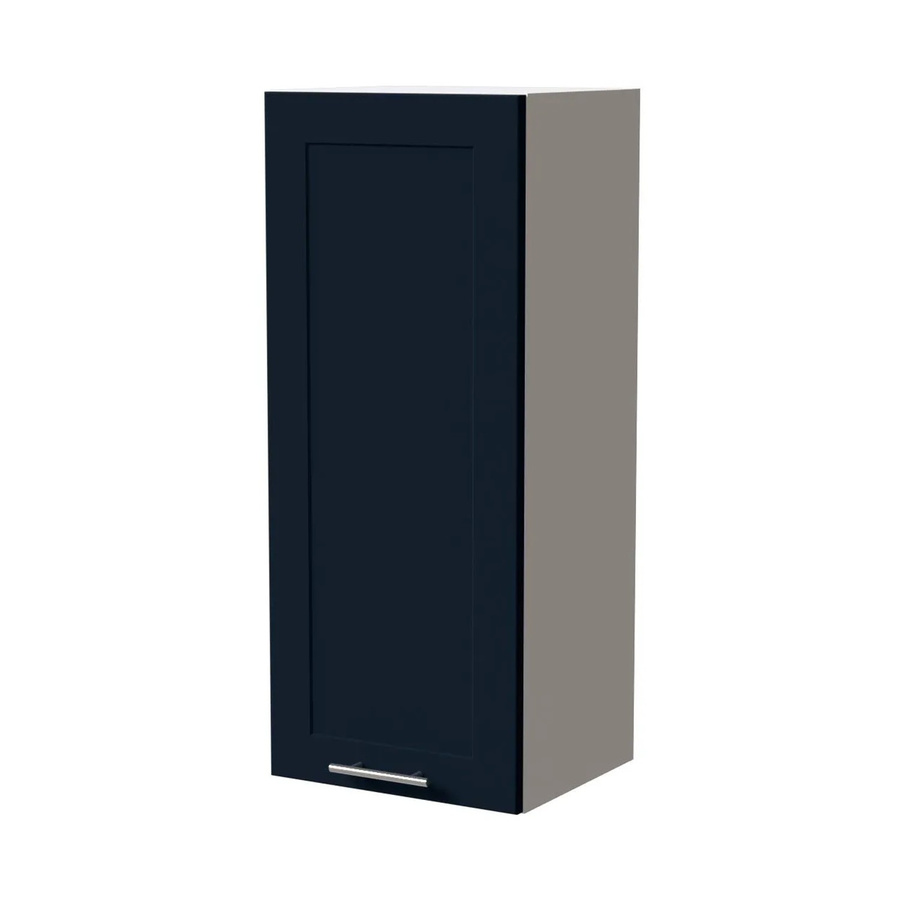 Feldmann-Wohnen Hängeschrank Oslo W4 Küchenschrank Weiß und Indigo Matt B: 40 cm, T: 32,5 cm, H: 96 cm - Bild 2