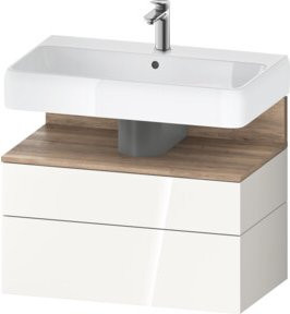 Duravit Waschtischunterschrank Qatego in Weiß Hochglanz, Wandmontage, B/T/H: 79 x 47 x 59 cm - Bild 1
