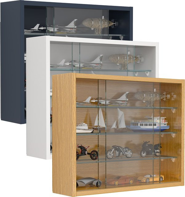 VCM Hängevitrine Drivalo S aus Glas mit Schiebetüren, H x B x T: 40 x 50 x 12 cm - Bild 1