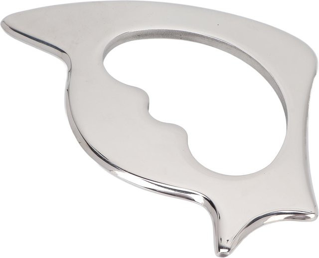 Beautyyy Gua Sha Massagegerät Edelstahl, gray, Unisex - Bild 1