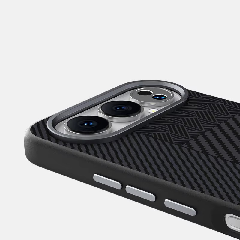 Business Sle Kevlar Schutzhülle mit Kohlefasermuster für Honor 500 und Honor 500 Pro, MagSafe kompatibel, mit Kamera-Schutz und Alloy-Gehäuse, Farben: Schwarz oder Blau - Bild 5