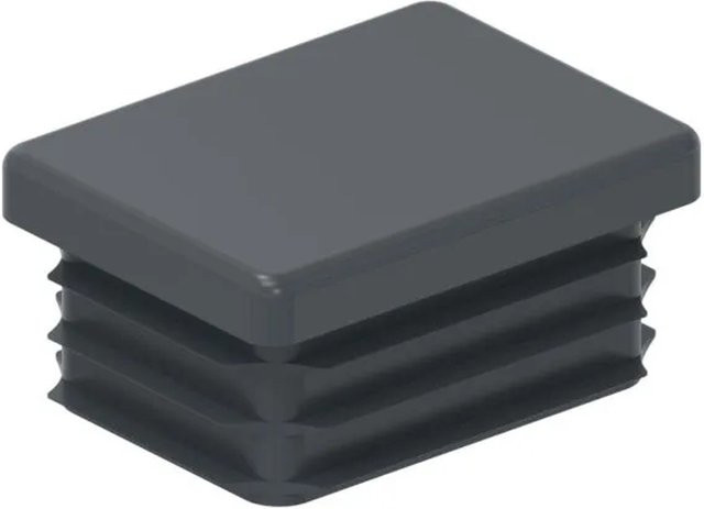 FeNau Einsteckkappe aus Kunststoff für Rechteckrohr 40 x 30 mm in Anthrazit RAL 7016 - Bild 1