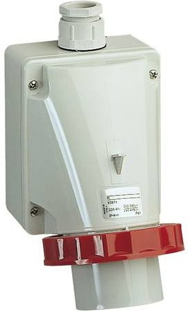 Schneider Electric CEE Wandstecker IP67 in Grau - Bild 1
