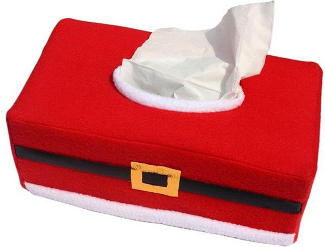 Atceawit Weihnachts-Taschentuchbox-Abdeckung mit Klee-Muster als kreative Weihnachtsdekoration und Serviettenhalter - Bild 1