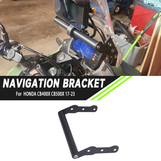 Motorrad Smartphone GPS Halterung für Honda CB500X CB500 2015-2023 in Schwarz - Bild 1