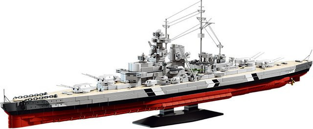 MOQIDODO Bismarck Schlachtschiff-Modell, Bausteine, 1:300, ab 14 Jahren - Bild 1