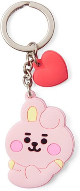 BT21 Schlüsselanhänger Baby Silikonfigur, Cooky, Rot, Unisex - Bild 1