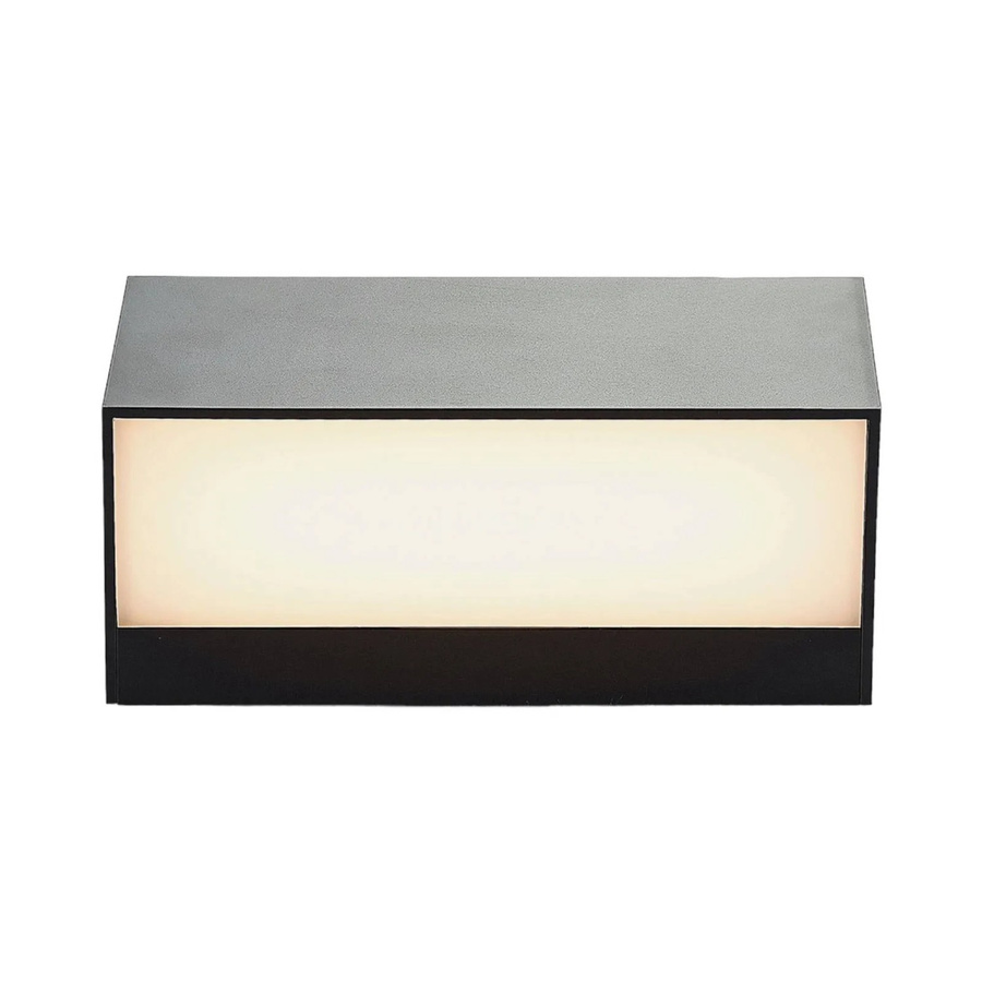 Lindby LED Außenwandleuchte Nienke Modern Schwarz 1-flammig Up-Down Licht - Bild 2