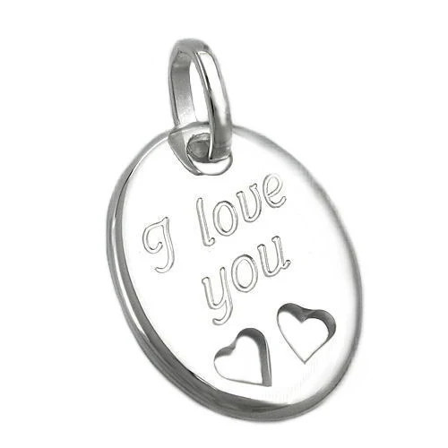 Colfem Anhänger I love you, 925 Silber, Unisex - Bild 1