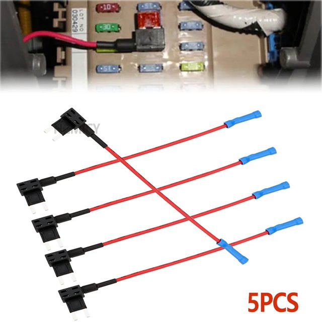 Add-a-Circuit Adapter Mini Steckdose Stecker für Auto Sicherungskasten zur Schaltung Modifikation 5/10 Stück - Bild 1