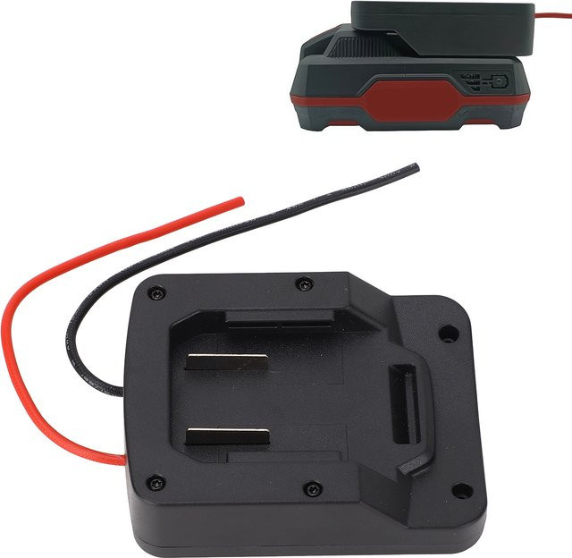 Parkside Elektrowerkzeug-Akku-Adapter-Konverter PTFE 1332 mit 12AWG Kabel für PARKSIDE X20V TEAM 20V in Schwarz - Bild 1