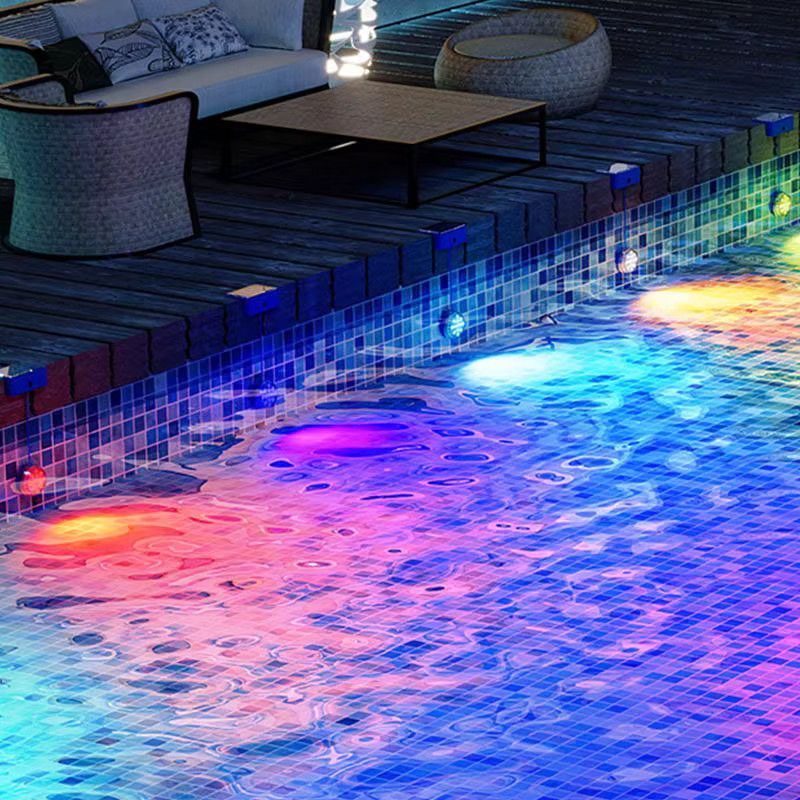 VENUSWING Solar Pool LED Licht mit Fernbedienung und Timer, RGB Farbe, IP68 Wasserdicht für Schwimmbad, Fischteich und Brunnen - Bild 3