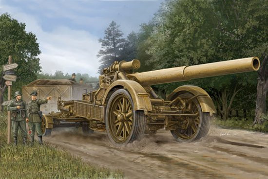 Trumpeter German 21cm Morser 18 Heavy Artillery, Modellfahrzeug, 1:35 - Bild 1