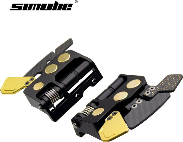 Fanatec Podium Advanced Paddle-Modul in Schwarz aus Kohlefaser und Aluminiumlegierung mit magnetischen Schalthebeln und Hall-Sensoren - Bild 1