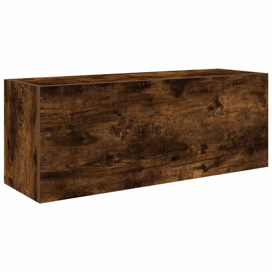 vidaXL Bad-Wandschrank aus Holzwerkstoff in Räuchereiche, B/T/H: 80 x 25 x 30 cm - Bild 2