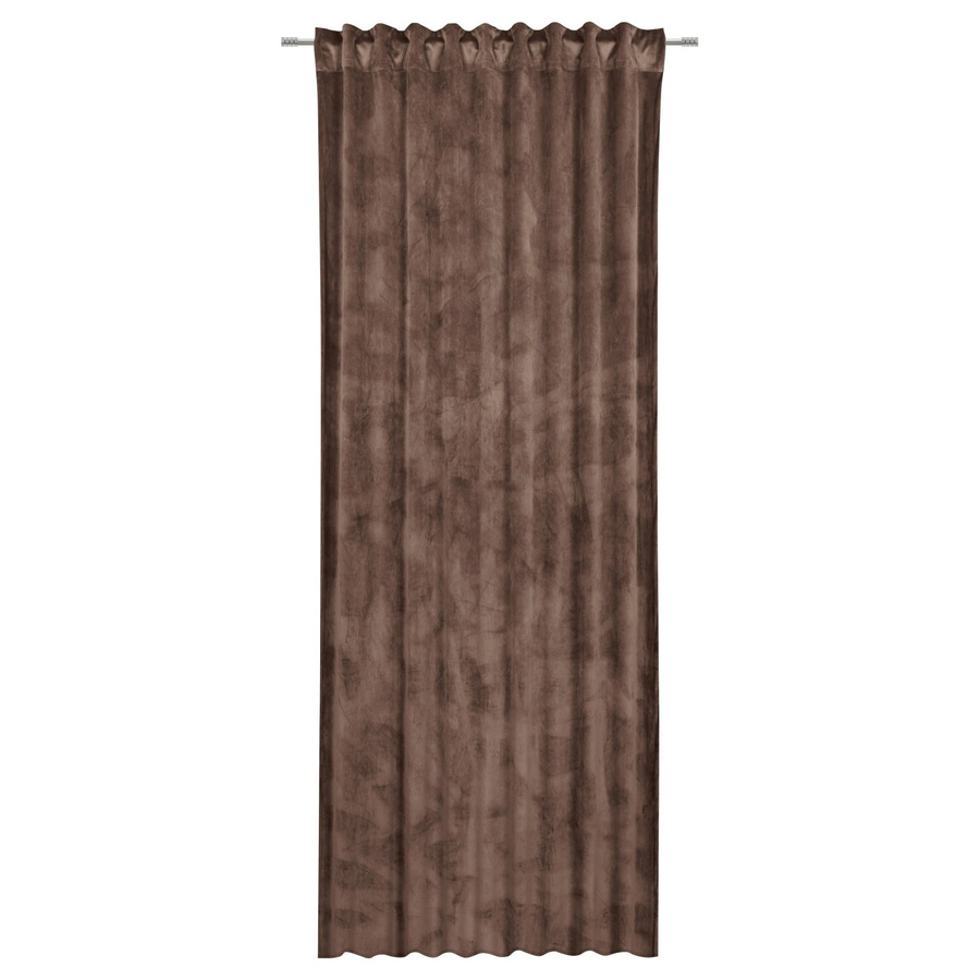 Premium Living Fertigvorhang Viola in Braun aus Samt und Polyester, blickdicht, Breite: 140 cm, Höhe: 245 cm - Bild 2