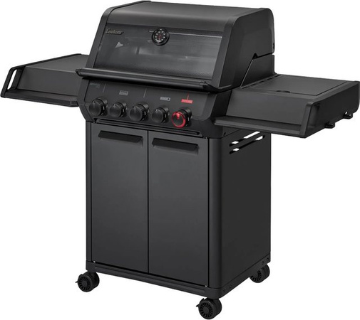 Enders Gasgrill Monroe Pro 3 SIKR Turbo Shadow in Graphit/Black mit Piezozündung und emailliertem Gusseisen