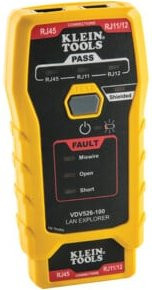 Klein Tools LAN Explorer Remote Netzwerkkabeltester RJ11 RJ12 RJ45 Gelb - Bild 1